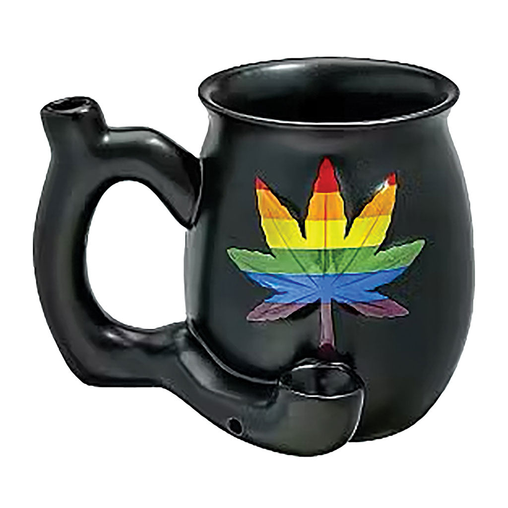 LEAF ON BLACK CHUBBY PREMIUM ROAST & TOAST PIPE MUG