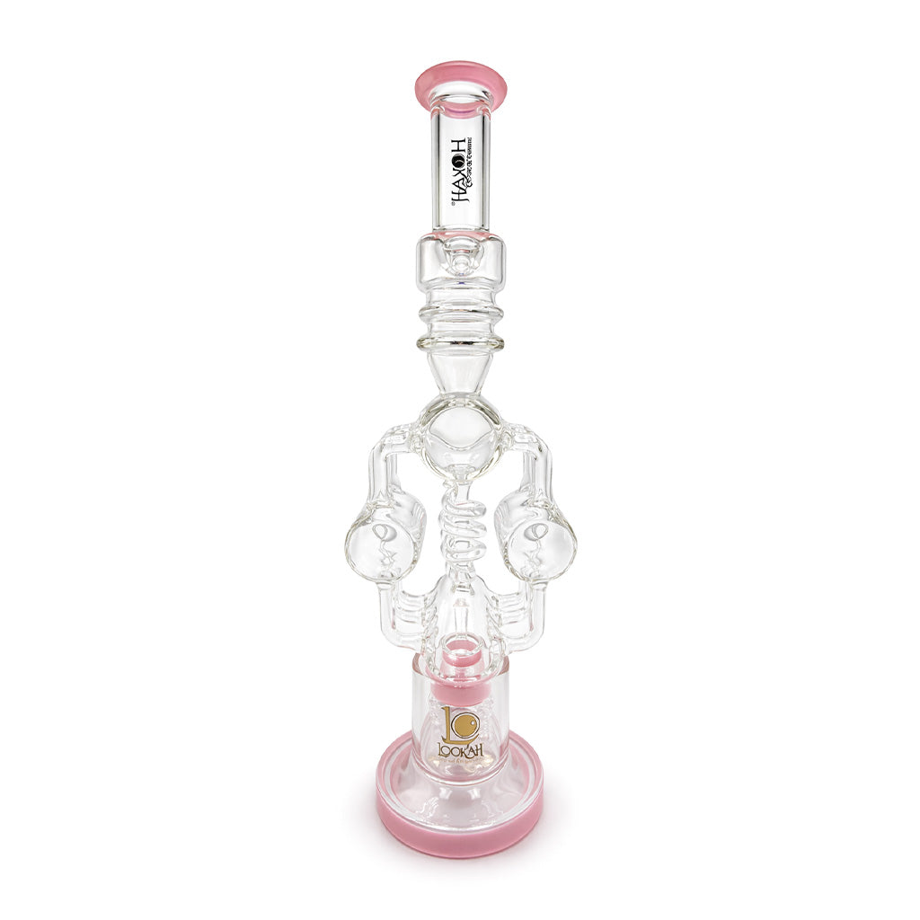 LOOKAH PLATINUM 20 INCH DONUT RECYCLER RIG SPIRAL PERCS