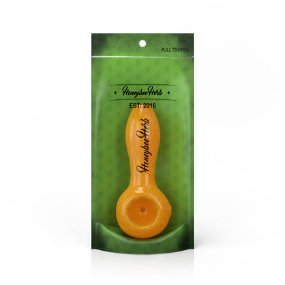 HONEYBEE HERB FRIT SPECKLED SPOON PIPE