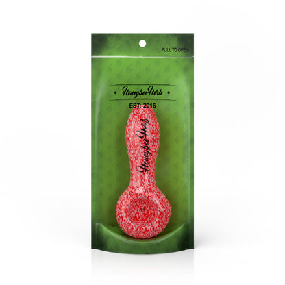 HONEYBEE HERB FRIT SPECKLED SPOON PIPE