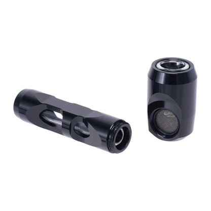 ALUMINUM GLASS SMOKING PIPE