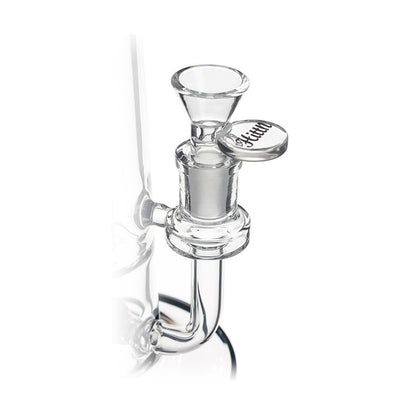 HITTN STRAIGHT TUBE BONG WITH SHOWERHEAD PERC & SPLASH GUARD