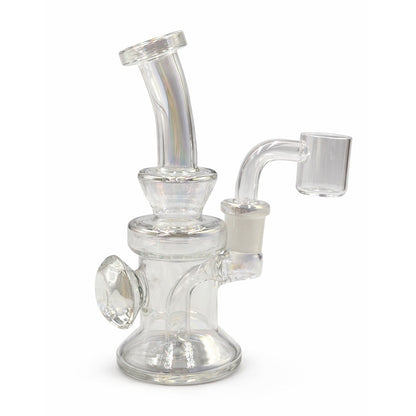 PEARLESCENT AMBER BROWN MINI DAB RIG