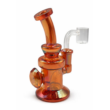 PEARLESCENT AMBER BROWN MINI DAB RIG